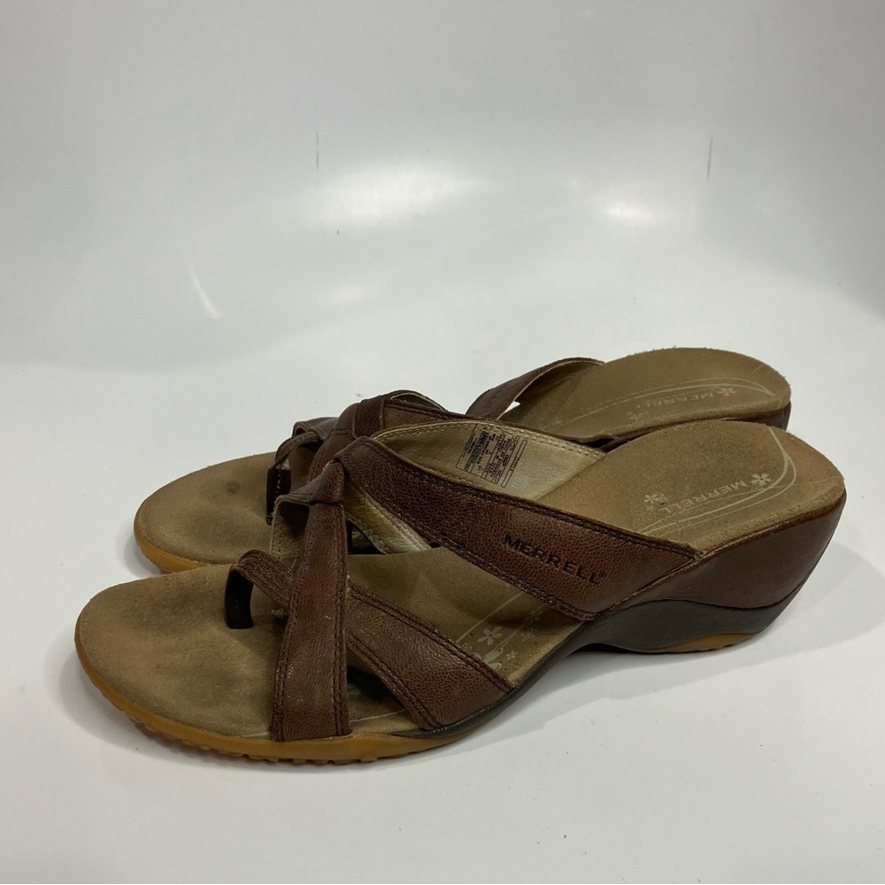 Merrell Allysum Earth wedge Sandals‎ size 7
